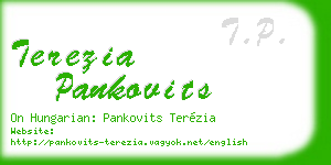 terezia pankovits business card