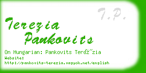 terezia pankovits business card